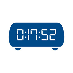 Digital clock icon vector design illustration.
