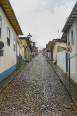Fototapeta na wymiar colonial architecture of Mariana historic city, in Minas Gerais, Brazil