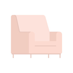 sofa couch design vector flat isolated illustration