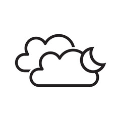 weather icon, cloud vector illustration, cloud icon, cloud flat icon