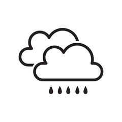 weather icon, cloud vector illustration, cloud icon, cloud flat icon