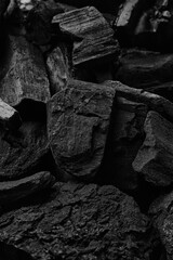 Black coal texture background