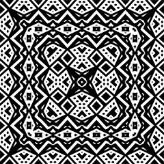 
Vector pattern in geometric ornamental style. Black and white color.Seamless pattern.