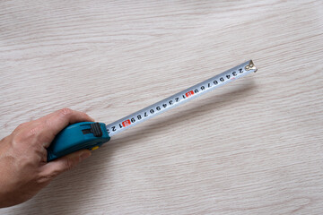 Various household tools such as hammer and tape measure screwdriver