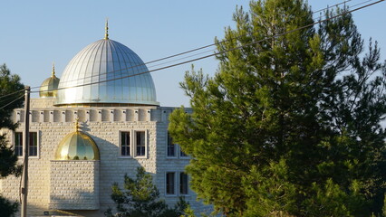Fototapeta premium A mosque in Isfiya in the Mount Carmel Area in Israel in the month of December