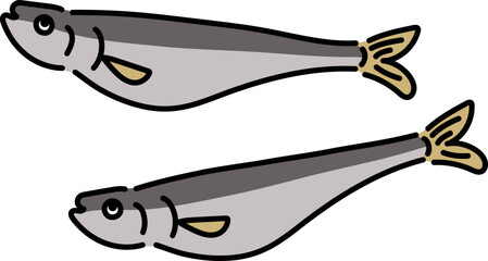 ししゃものイラスト