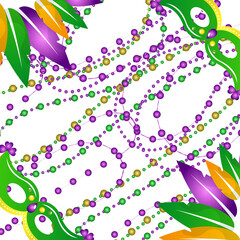 mardi gras carnival cartoon illustration