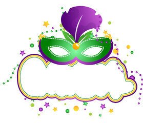 mardi gras carnival cartoon illustration