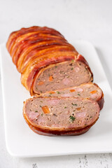 Bacon wrapped Meatloaf
