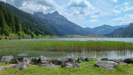 Haldensee in Östereich im Sommer