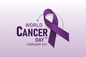 World Cancer Day banner design. vector illustration