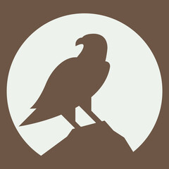 Eagle logo. Animal design vector