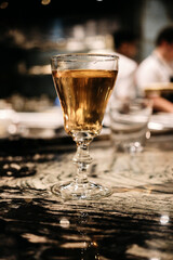 glass of dessert wine