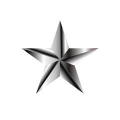 Obraz premium Silver star, preemium - vector illustration
