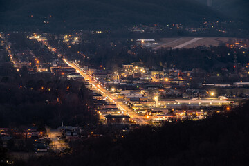Small Town at Night