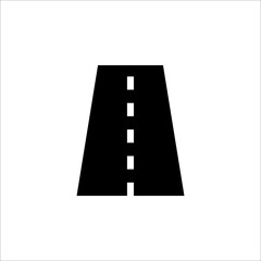 Roads icon. Road forks icon. Road sections of different shapes. vector illustration on white background