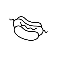 hotdog icon. outline icon