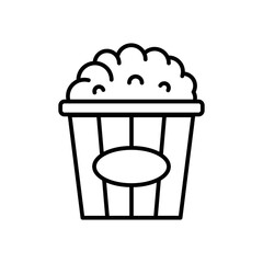 popcorn icon. outline icon