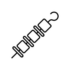 satay icon. outline icon