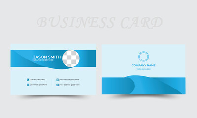  business card design.modern business card design.horizontal simple clean template vector design.