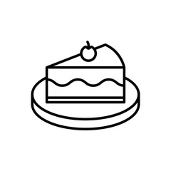 cake icon. outline icon