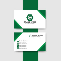 Creative and Clean Double-sided Business Card Template.