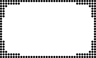 rectangular dots frame with copy space for your text or design