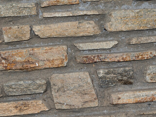 Old grungy stonewall . Strong texture for background backdrop