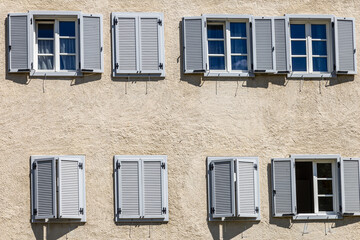 windows in the facades