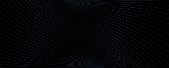 Black And White Abstract Curvy