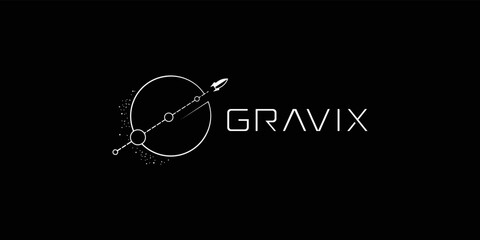 Vector galaxy logo on which an abstract logo of the constellation  © Creative Canvas