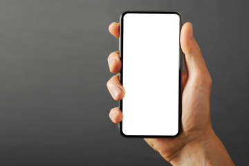 cellphone phone on the gray backgrounds for advertisement  back to school