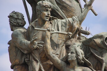 Sculpture in the city of Rome, Italy