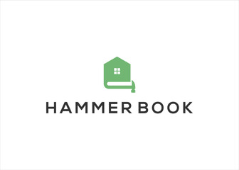  Hammer Book  Home logo template, Real estate symbol