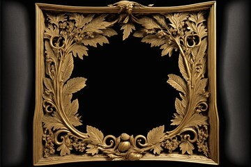 old masters floral frame. Generative Ai