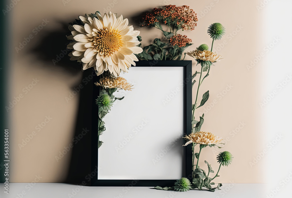Poster a picture frame with flowers and a card on a table with a quote that says, have you passed? on it, n
