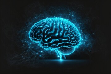 Artificial intelligence brain network. Generative Ai
