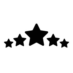 5 star rating symbol vector illustration 