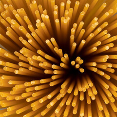Italian spaghetti pasta. Defocused abstract photo, full frame.