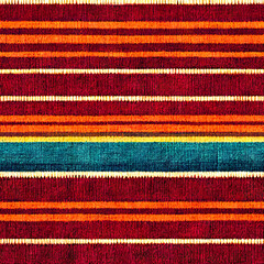 Obraz premium Serape Seamless Pattern Tile - Generative AI