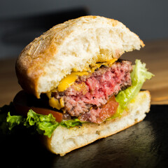 Authentic top quality American cheese Burger