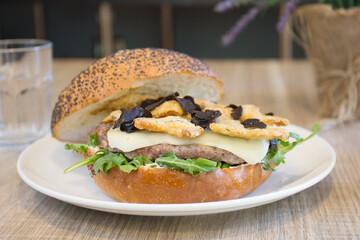 Authentic top quality American cheese Burger