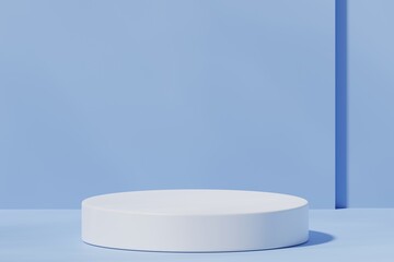 Scene with a podium for product presentation, 3d rendering