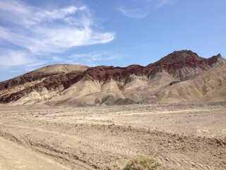 Fototapeta na wymiar Scenic Rocks on Artist Drive in Death Valley National Park 