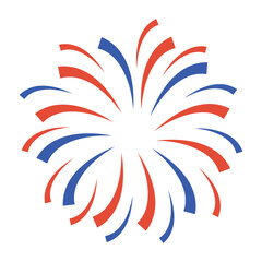 Obraz premium Bursting fireworks icon.