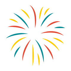 Bursting fireworks icon.