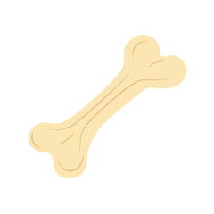 Bone for dog. Bone. Big bone. Dog delicacy. Cartoon, flat, vector