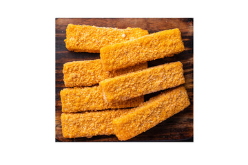 fish sticks sea fish in breadcrumbs fast food healthy meal food snack on the table copy space food background rustic top view