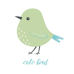 funny cartoon character bird for kids design