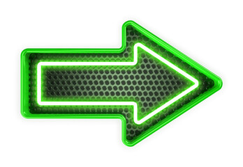 neon green arrow
